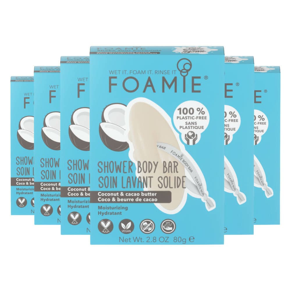 6x Foamie Body Bar Shake Your Coconuts