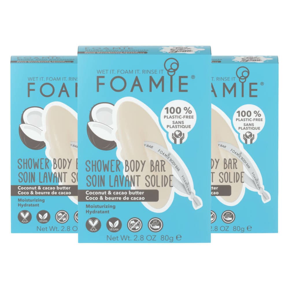 3x Foamie Body Bar Shake Your Coconuts