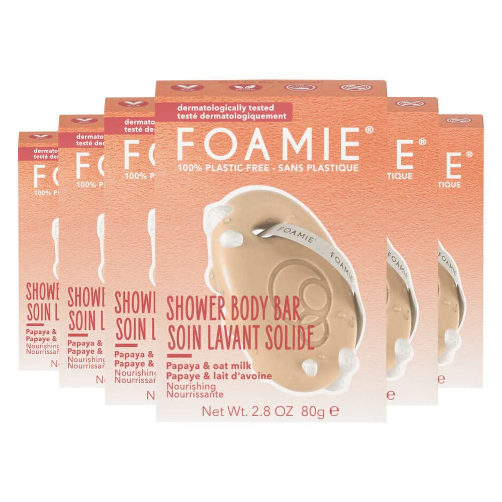 6x Foamie 2 in 1 Body Bar Oat to Be Smooth