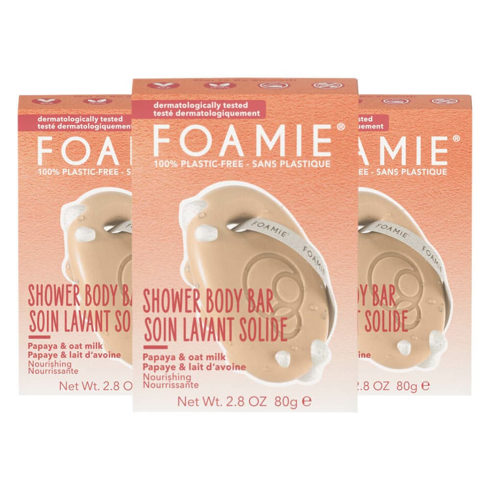 3x Foamie 2 in 1 Body Bar Oat to Be Smooth