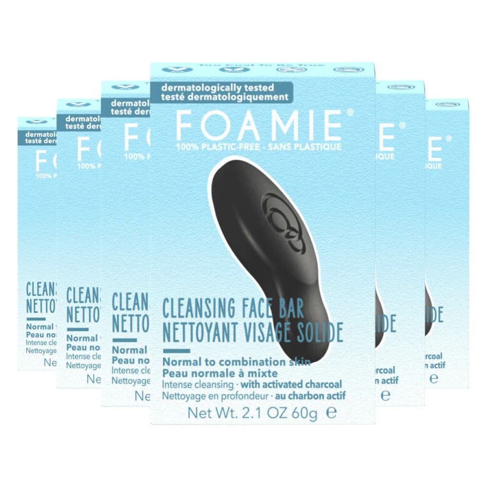 6x Foamie Face Bar Too Coal to Be True