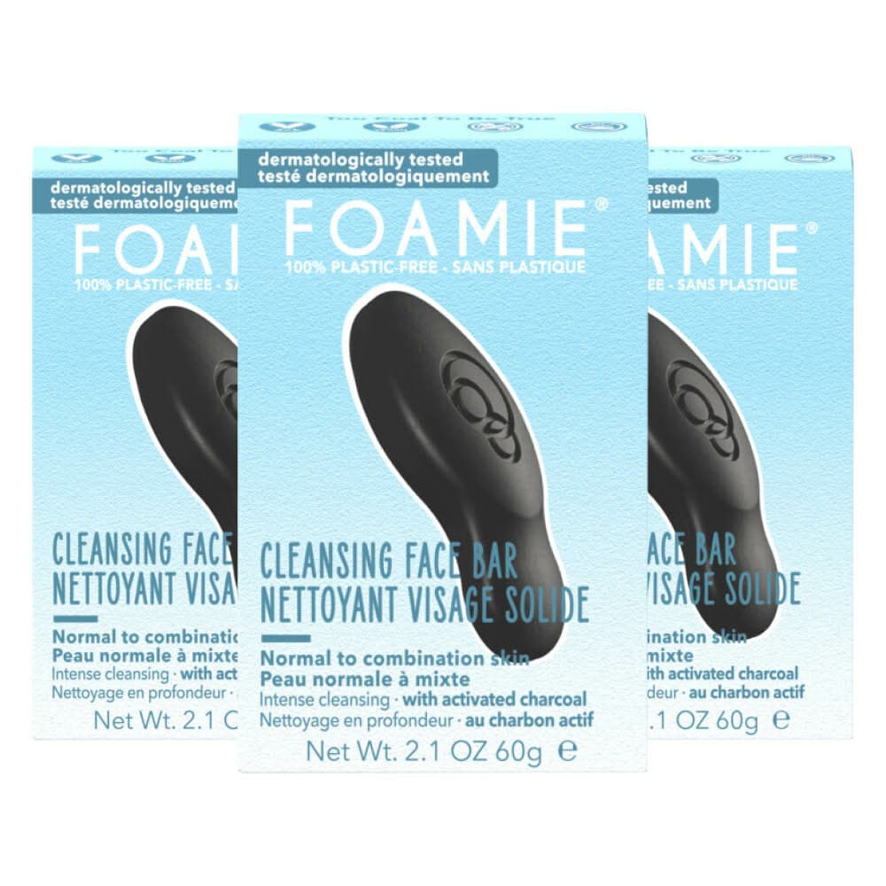 3x Foamie Face Bar Too Coal to Be True