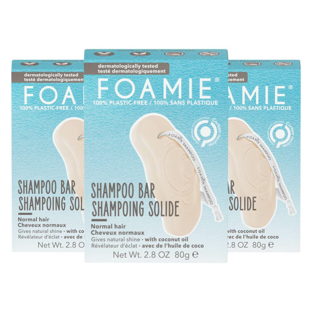 3x Foamie Shampoo Bar Shake Your Coconuts (Normaal Haar)