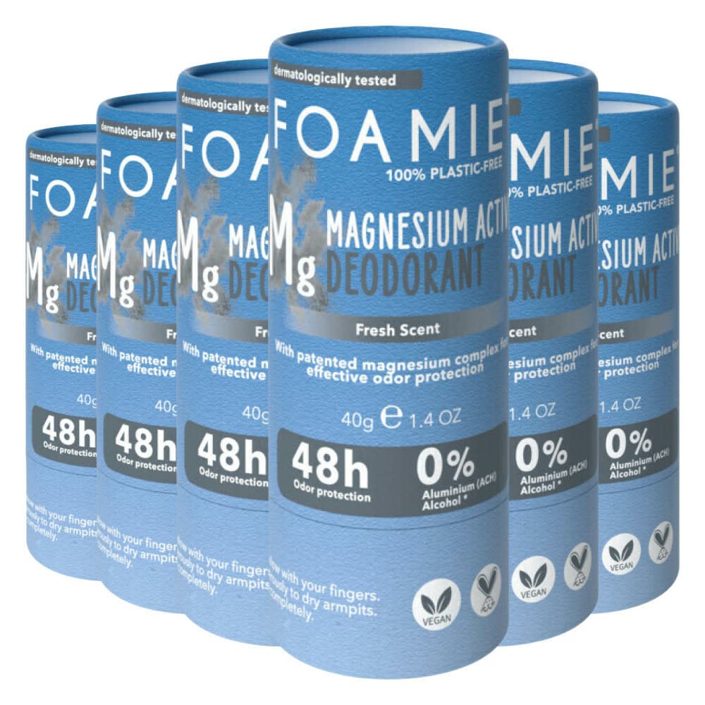 6x Foamie Deodorant Stick Refresh 40 gr