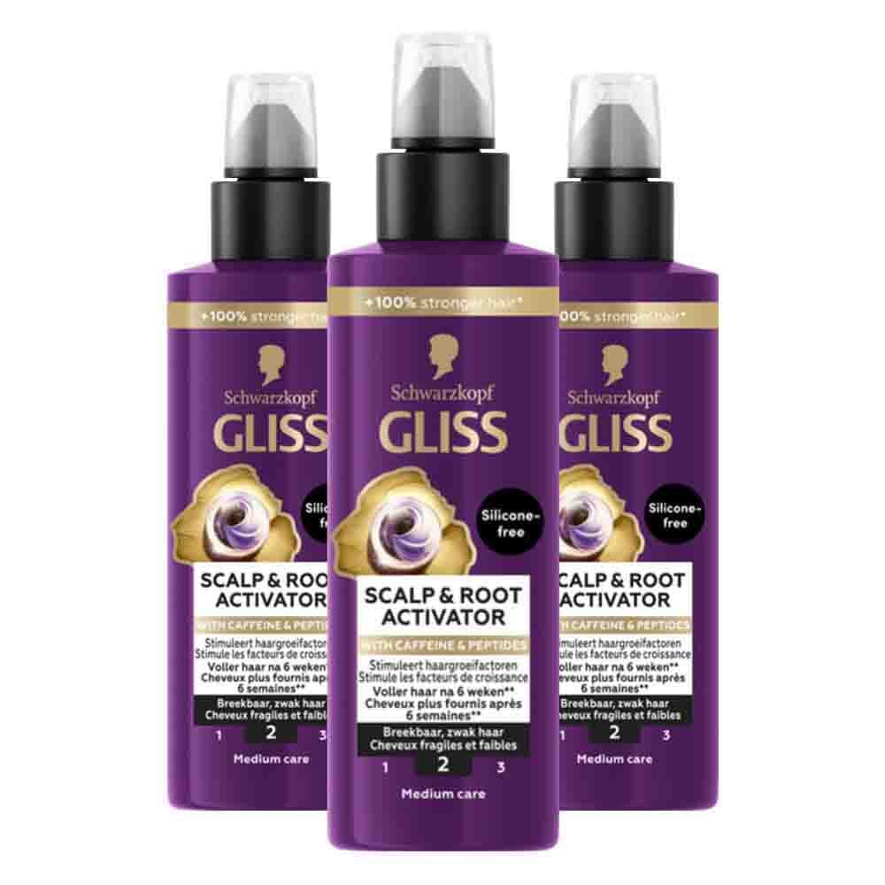 3x Gliss Hoofdhuid Serum Full Hair Wonder 100 ml