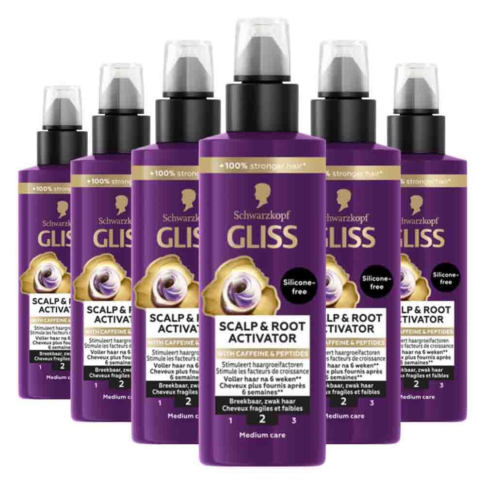 6x Gliss Hoofdhuid Serum Full Hair Wonder 100 ml