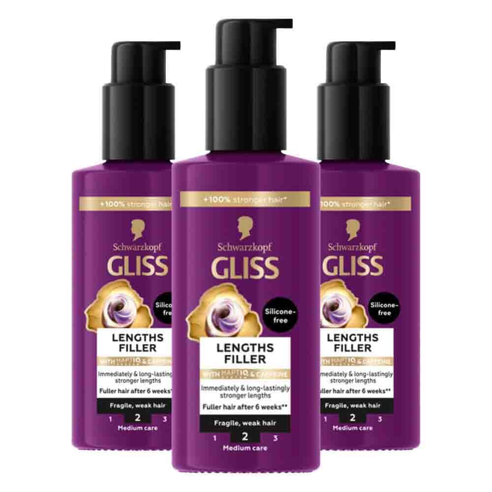 3x Gliss Haarserum Full Hair Wonder 100 ml