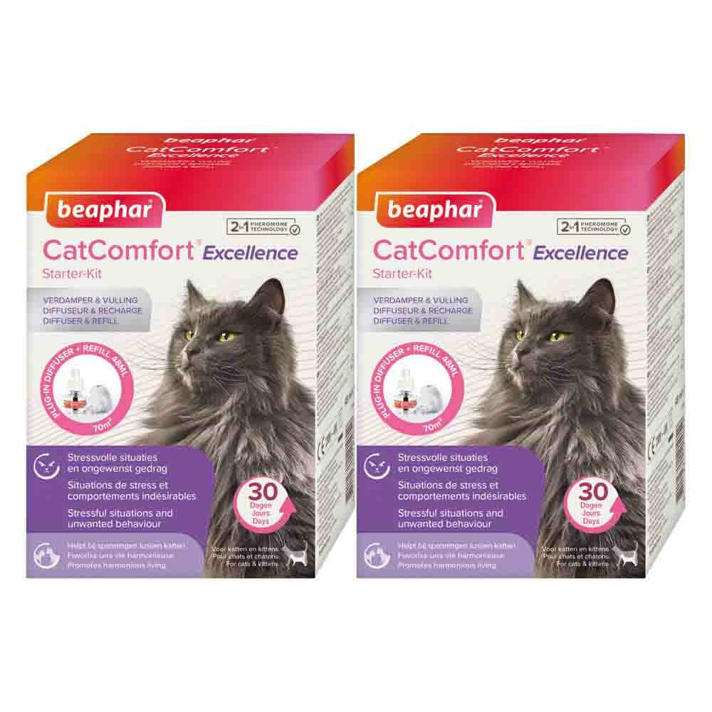 2x Beaphar CatComfort Excellence Starterskit Verdamper&Navulling 48 ml
