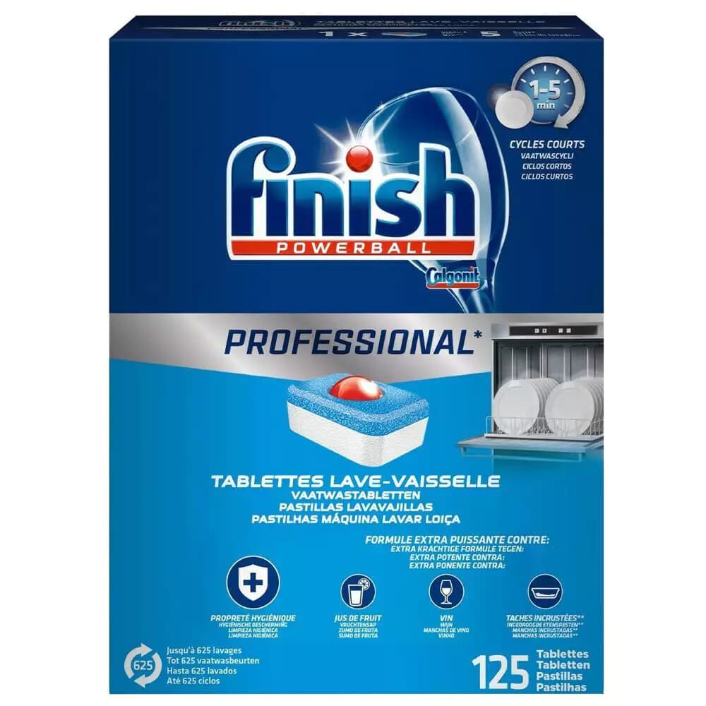 Finish Vaatwastabletten Professional Powerball 125 stuks