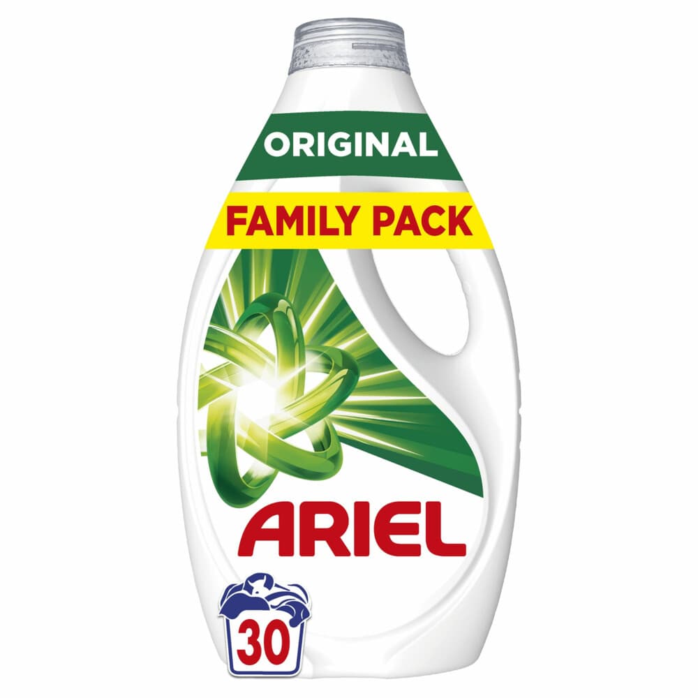 2+1 gratis: Ariel Vloeibaar Wasmiddel Original 30 Wasbeurten 1350 ml