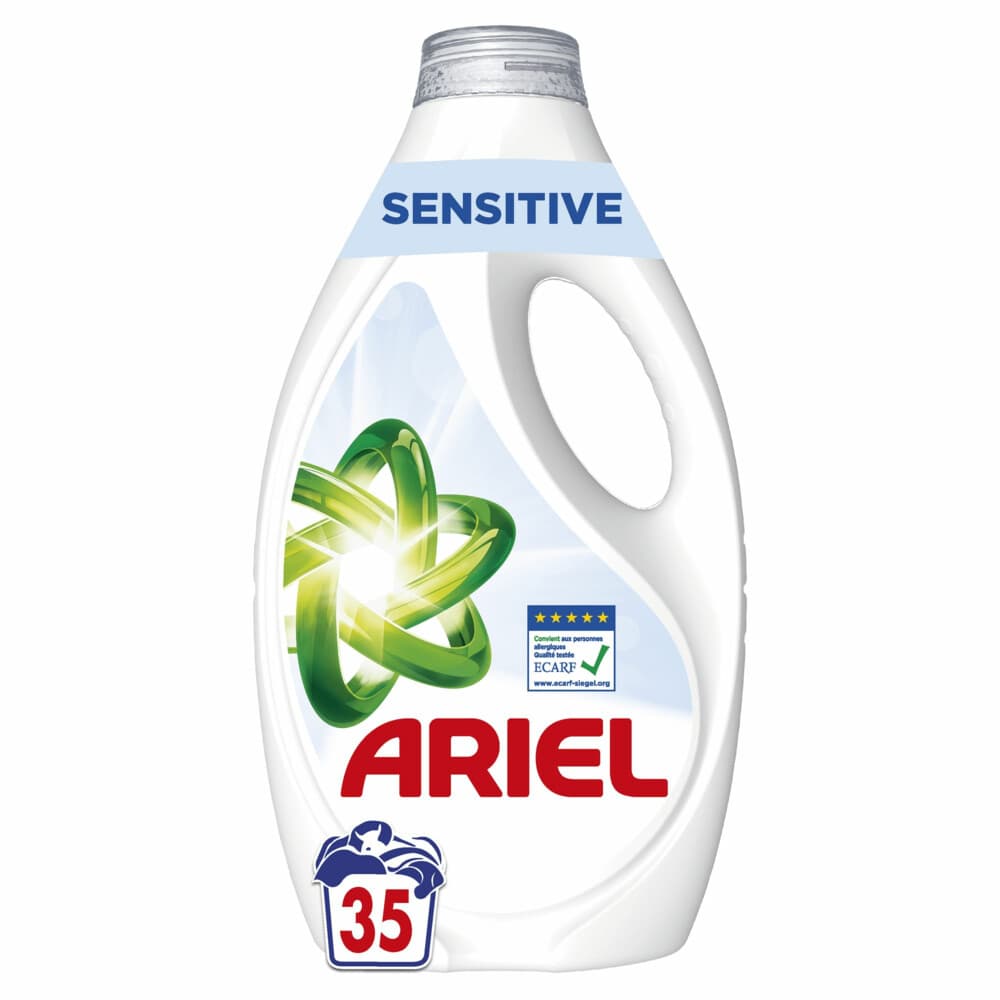 2+1 gratis: Ariel Vloeibaar Wasmiddel Sensitive 35 Wasbeurten 1575 ml
