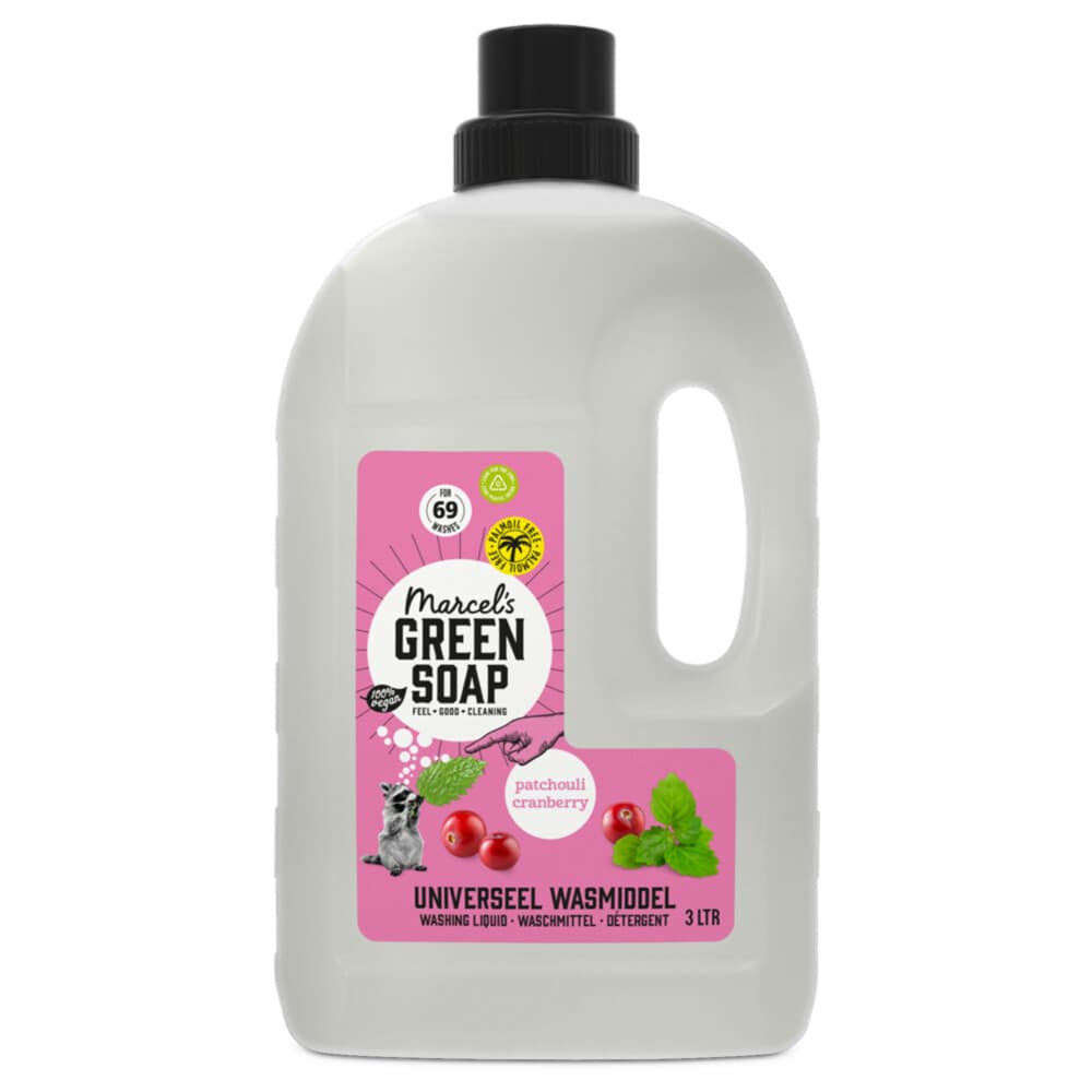 Marcel's Green Soap Wasmiddel Universeel Patchouli&Cranberry 3 liter