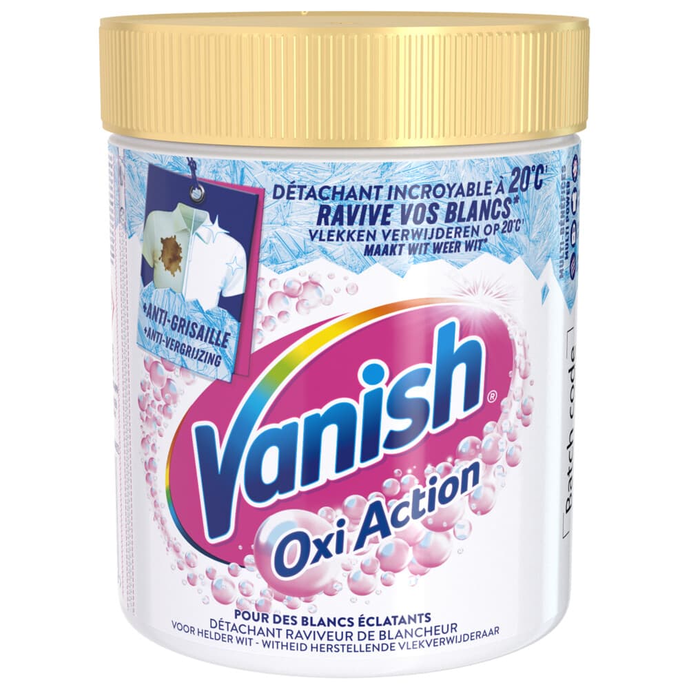 2e halve prijs: Vanish Oxi Action Wasbooster Poeder Witte Was 470 gr