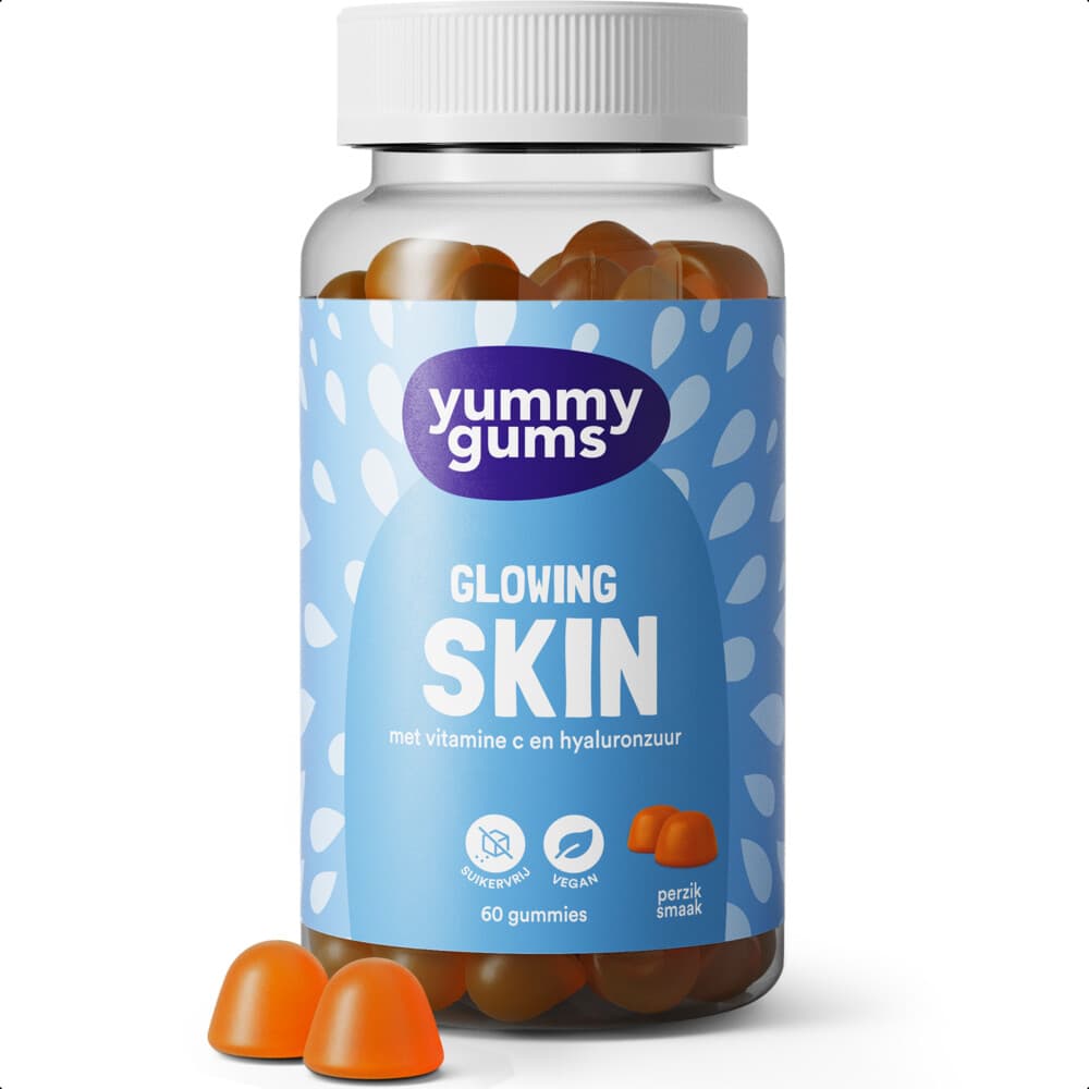 Gratis Verzending: Yummygums Glowing Skin 60 gummies
