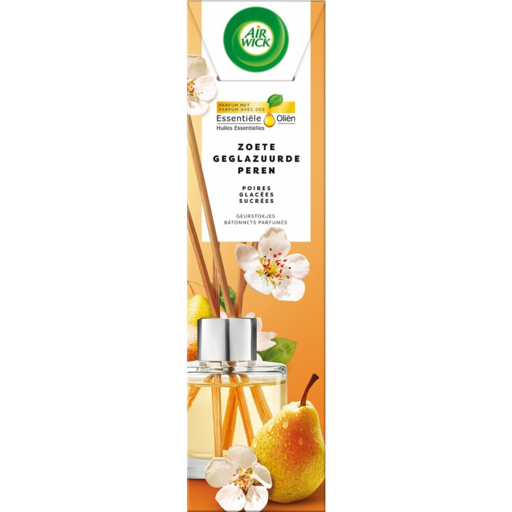 Air Wick Luchtverfrisser Geurstokjes Zoete Gekarameliseerde Peer 40 ml