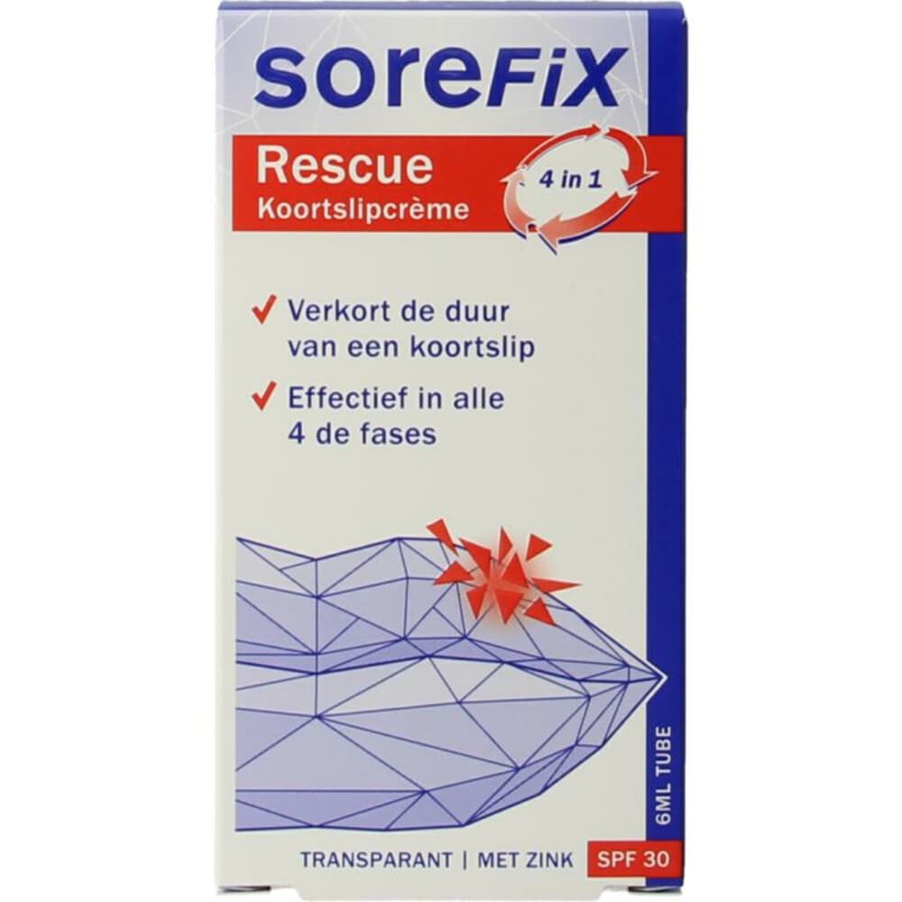 2x Sorefix Rescue Koortslipcreme 6 ml