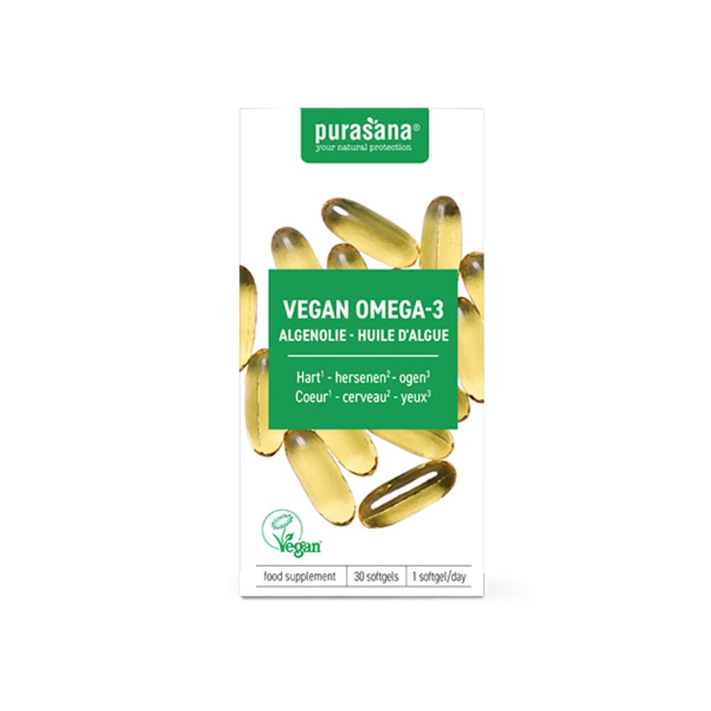 Gratis Verzending: Purasana Vegan Omega-3 30 softgels