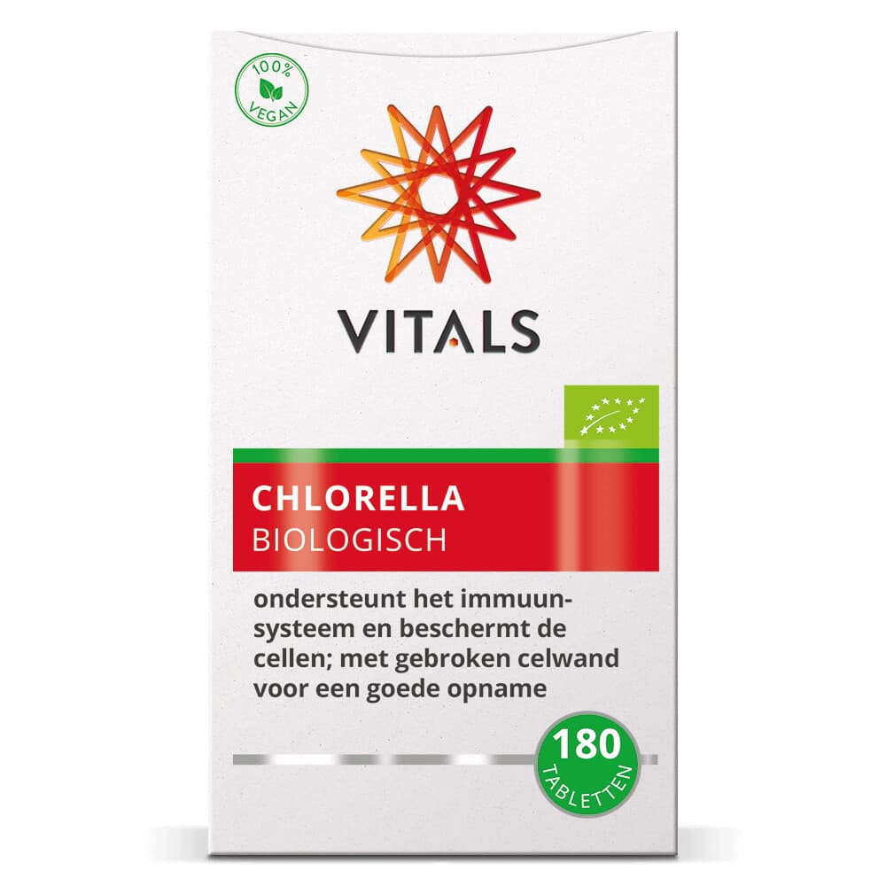 Gratis Verzending: Vitals Chlorella Biologisch 180 tabletten