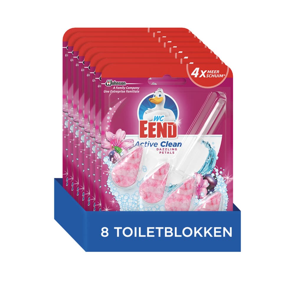 8x WC Eend Active Clean Dazzling Petals 39 ml