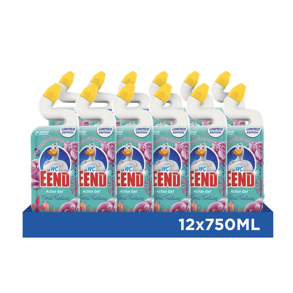 12x WC Eend Toiletreiniger Floral Fantasy 750 ml