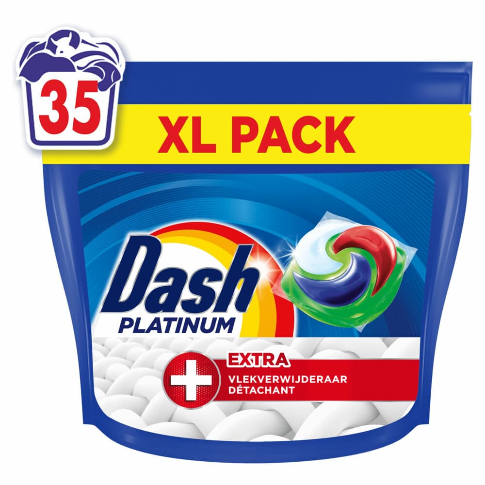 3x Dash Wasmiddelcapsules 4in1 Pods +Extra Vlekkenverwijderaar 35 stuks