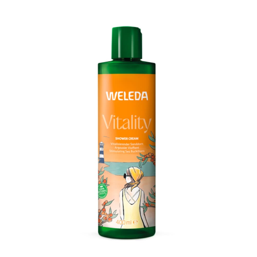 2e halve prijs: WELEDA Douchecreme Vitality Duindoorn 400 ml