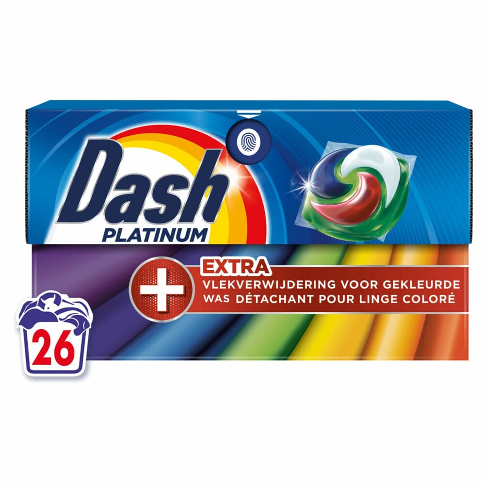 4x Dash Wasmiddelcapsules 4in1 Pods +Extra Vlekverwijdering Color 26 stuks