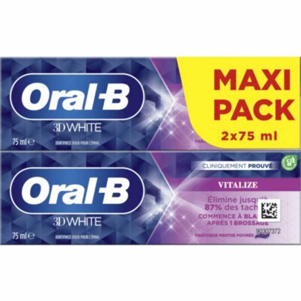 12x Oral-B Tandpasta 3D White Vitalize 2 x 75 ml