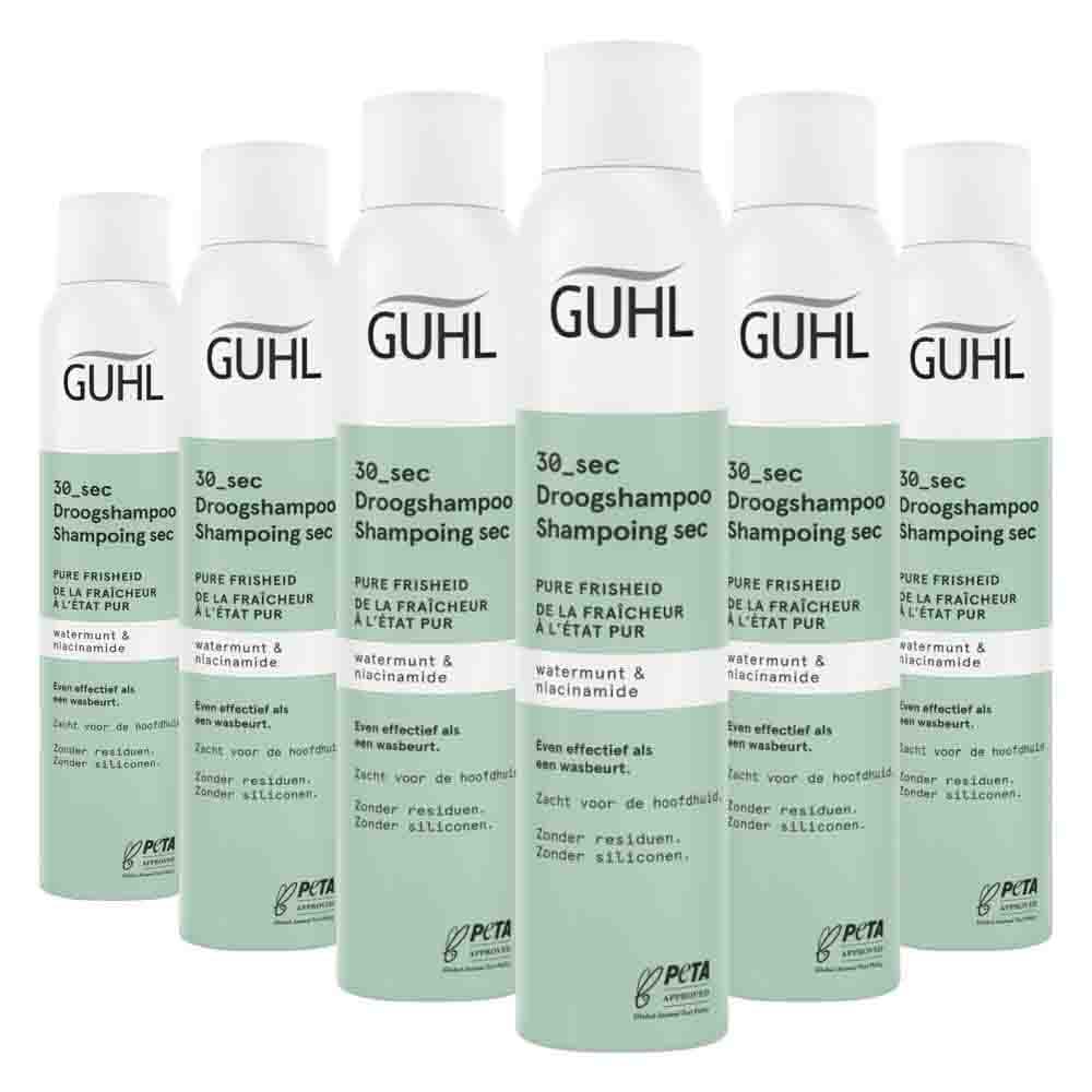 6x Guhl Droogshampoo Pure Frisheid 30 sec 200ml
