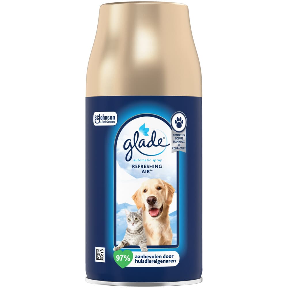 Glade Automatic Spray Navulling Refreshing Air tegen Huisdierengeurtjes 269 ml