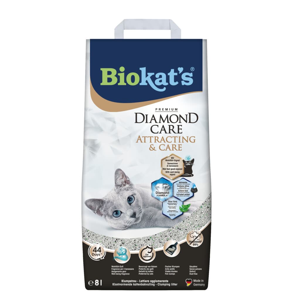 Biokat's Kattenbakvulling Diamond Care Attracting&Care 8 liter