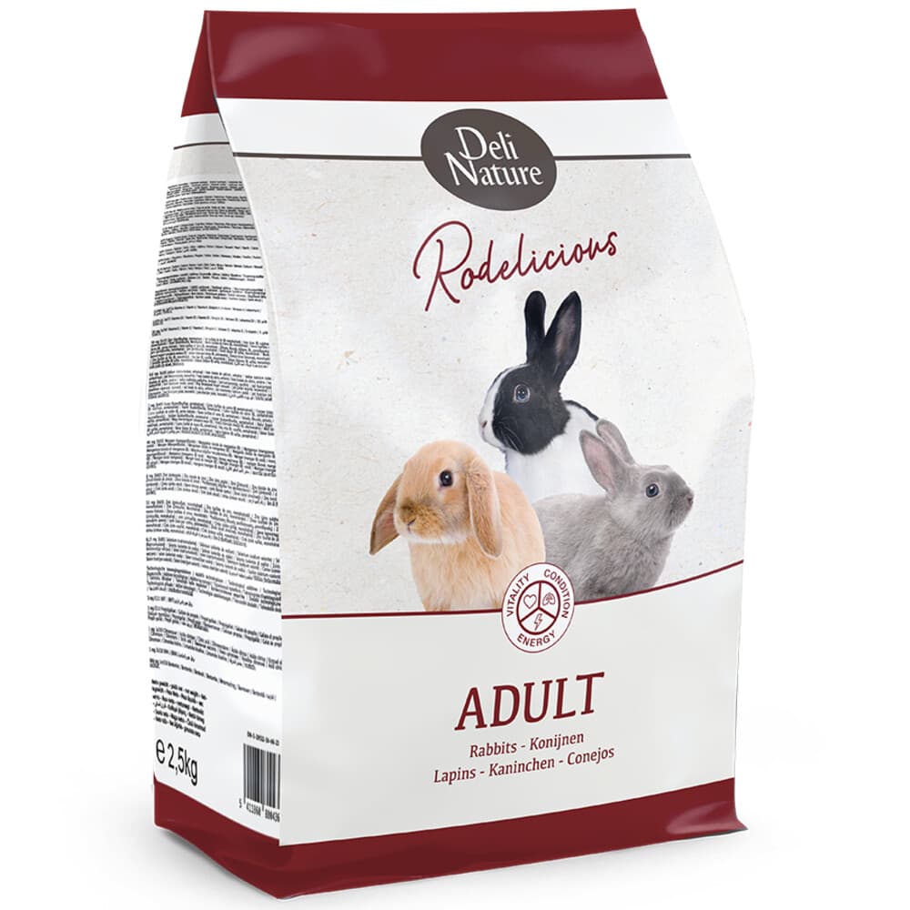 Deli Nature Konijnenvoer Rodelicious Adult 12,5 kg