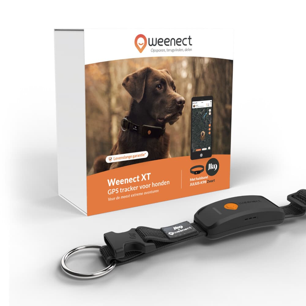 Weenect XT GPS Tracker Hond Zwart