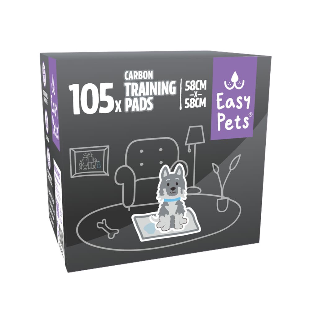 EasyPets Carbon Puppy Training Pads 58 x 58 cm 105 stuks