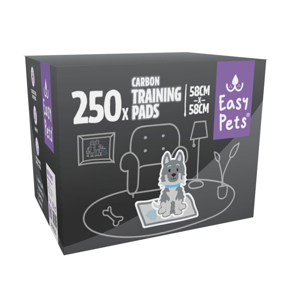 EasyPets Carbon puppy training pads 58 x 58 cm 250 stuks