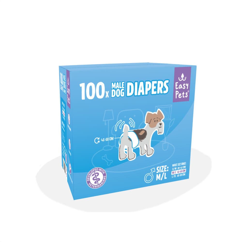 EasyPets Hondenluiers Reu M/L 100 stuks