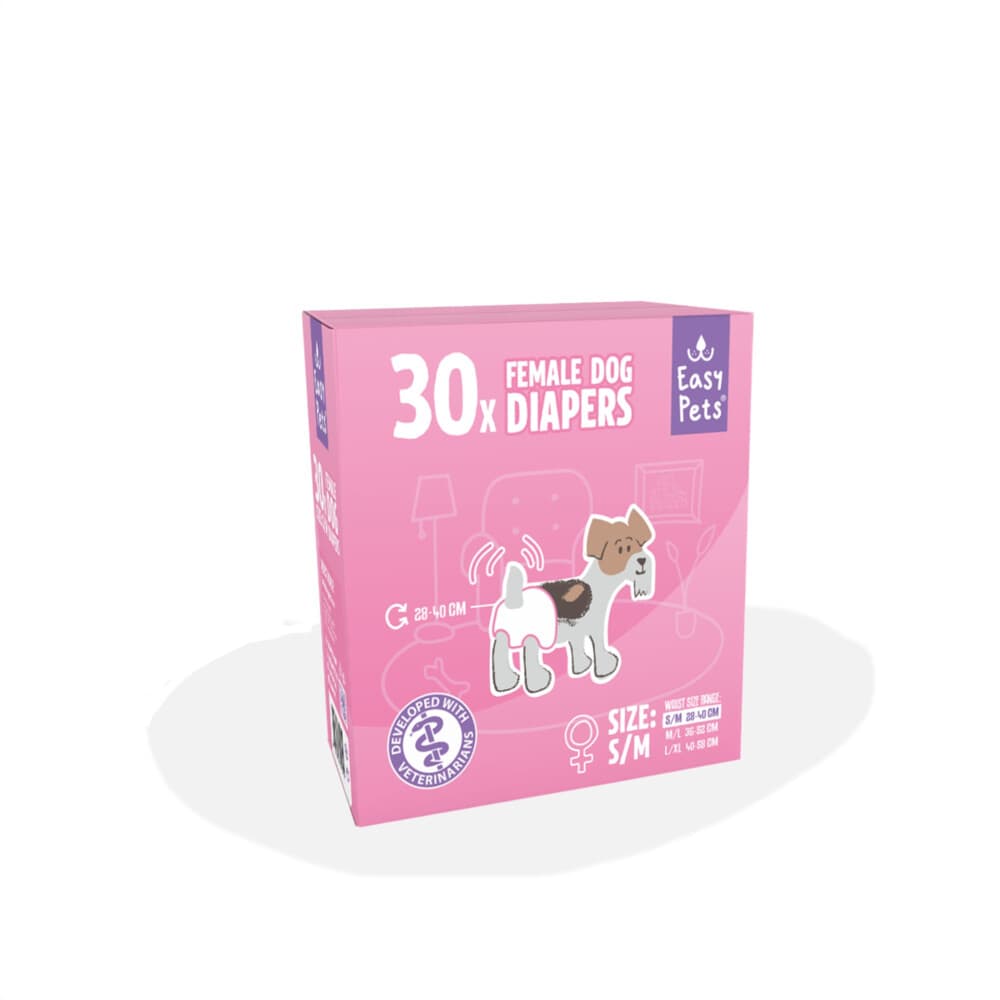 EasyPets Hondenluiers Teef S/M 30 stuks