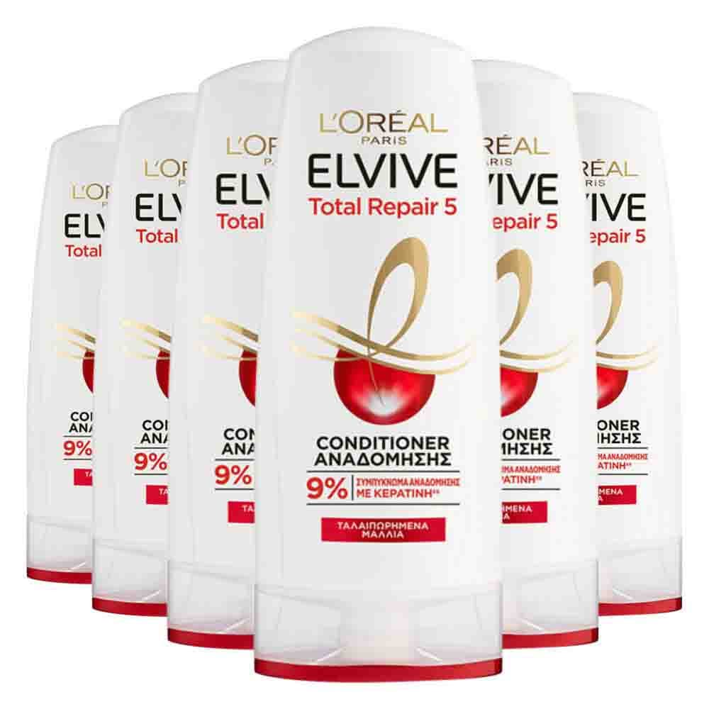 6x L'Oréal Elvive Total Repair 5 Conditioner 300 ml