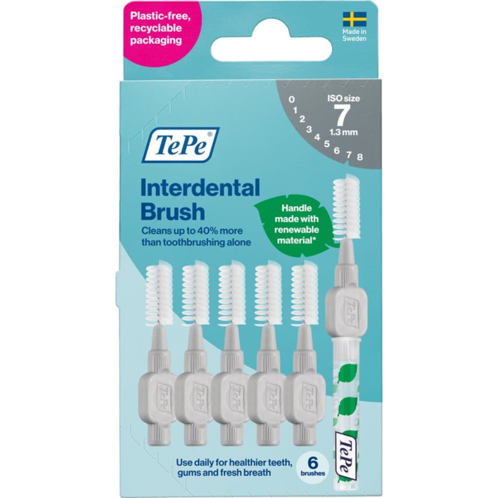 TePe Interdentale Ragers Original 1,3 mm Grijs 6 stuks
