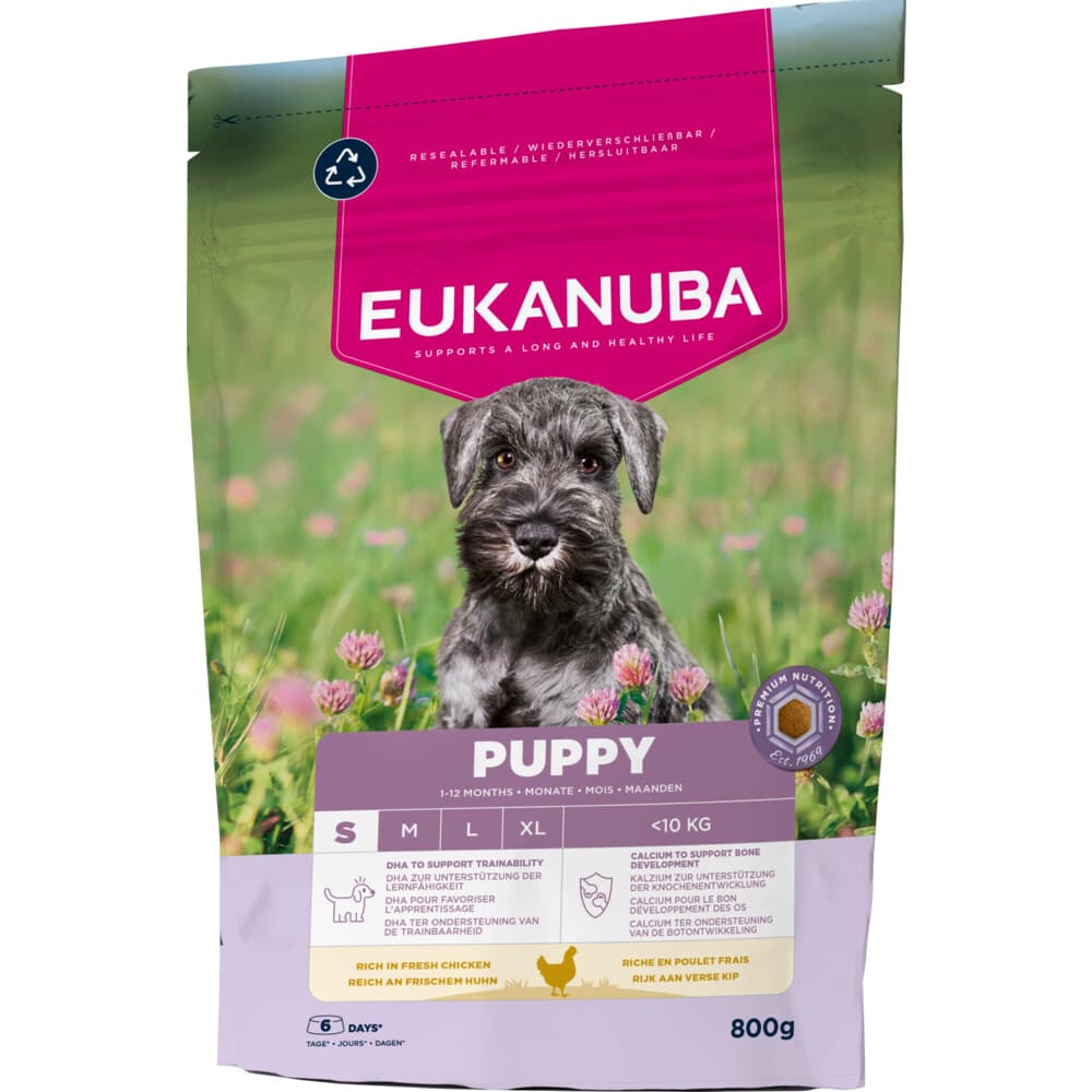 5x Eukanuba Life Care Dog Puppy Small Hondenvoer Chicken 800 gr