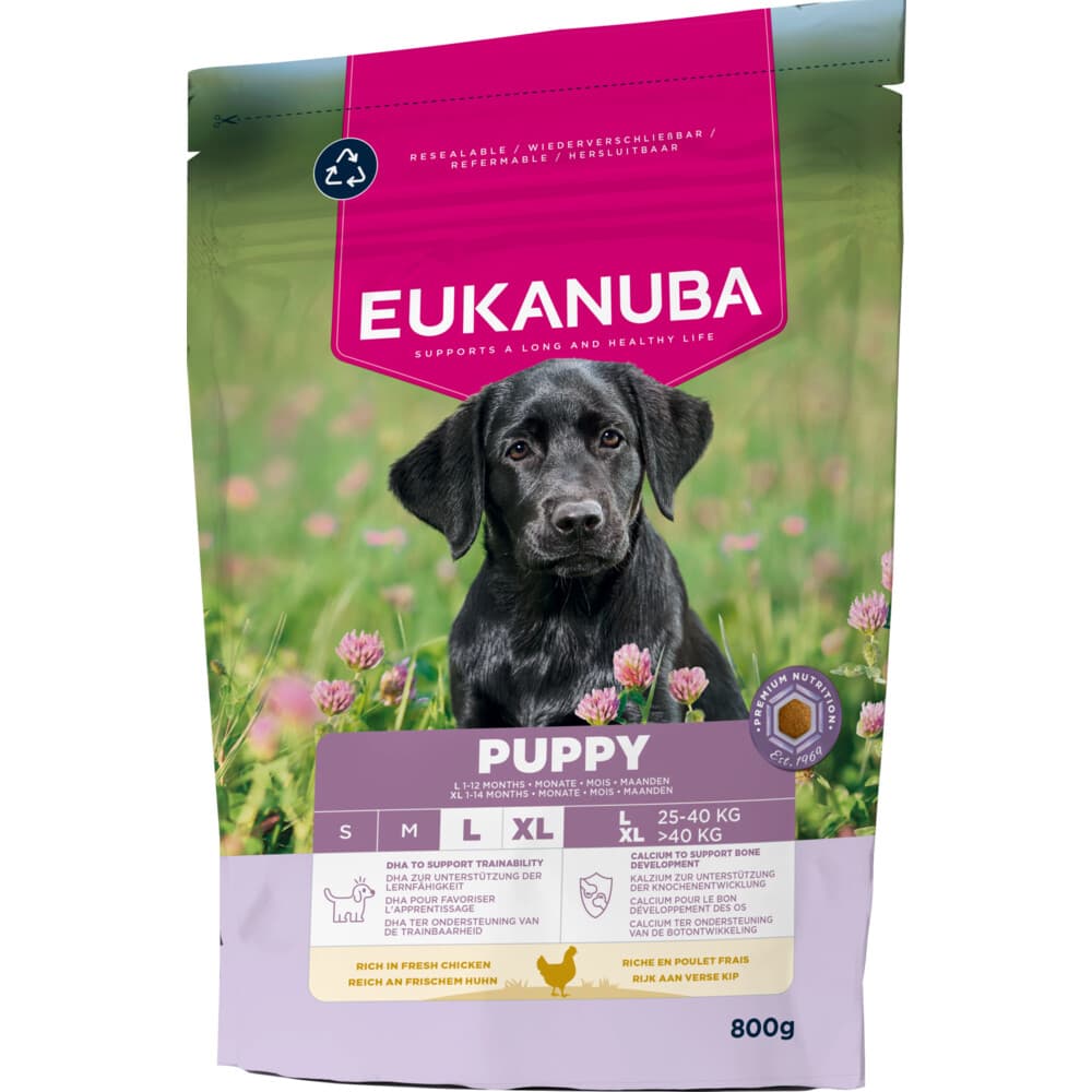 Eukanuba Life Care Dog Puppy Large Hondenvoer Chicken 800 gr