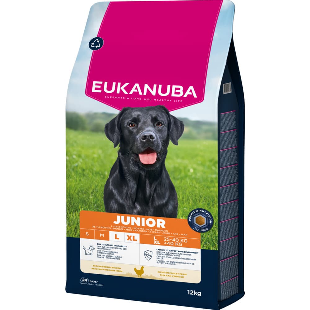 Eukanuba Life Care Dog Junior Large Hondenvoer Chicken 12 kg