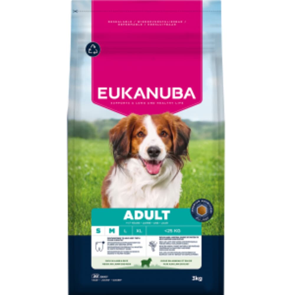 Eukanuba Life Care Dog Adult Small/Medium Hondenvoer Lamb&Rice 3 kg