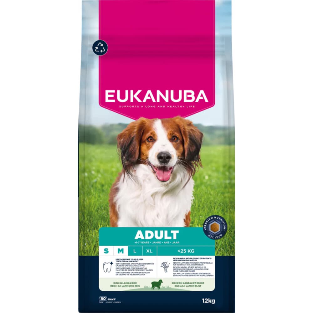 Eukanuba Life Care Dog Adult Small/Medium Hondenvoer Lamb&Rice 12 kg