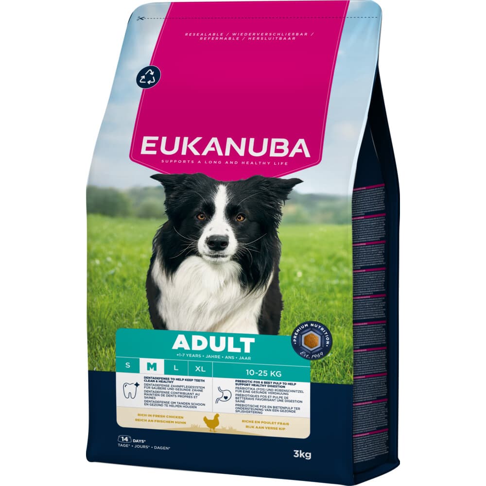 Eukanuba Life Care Dog Adult Medium Hondenvoer Chicken 3 kg