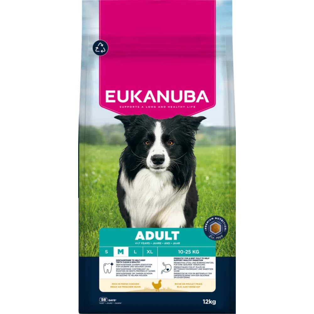 Eukanuba Life Care Dog Adult Medium Hondenvoer Chicken 12 kg