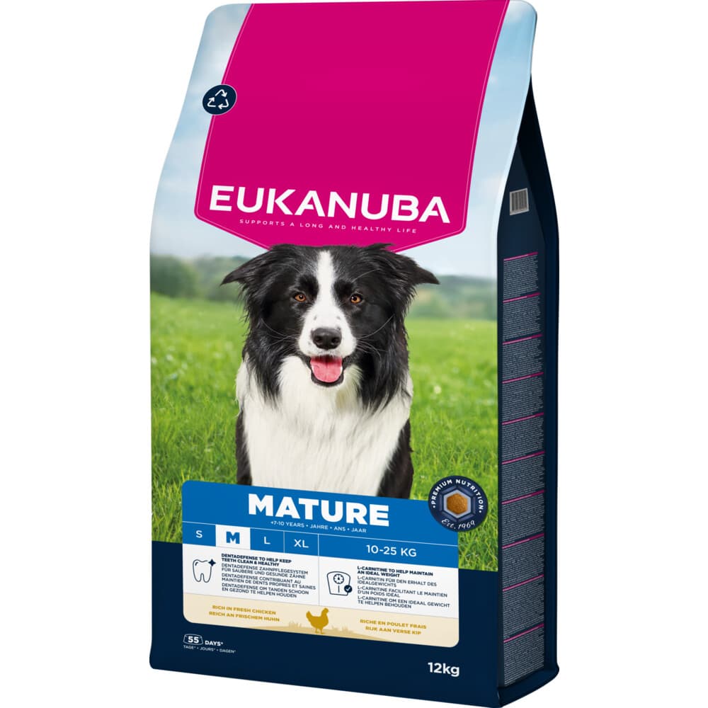 Eukanuba Life Care Dog Mature Medium Hondenvoer Chicken 12 kg