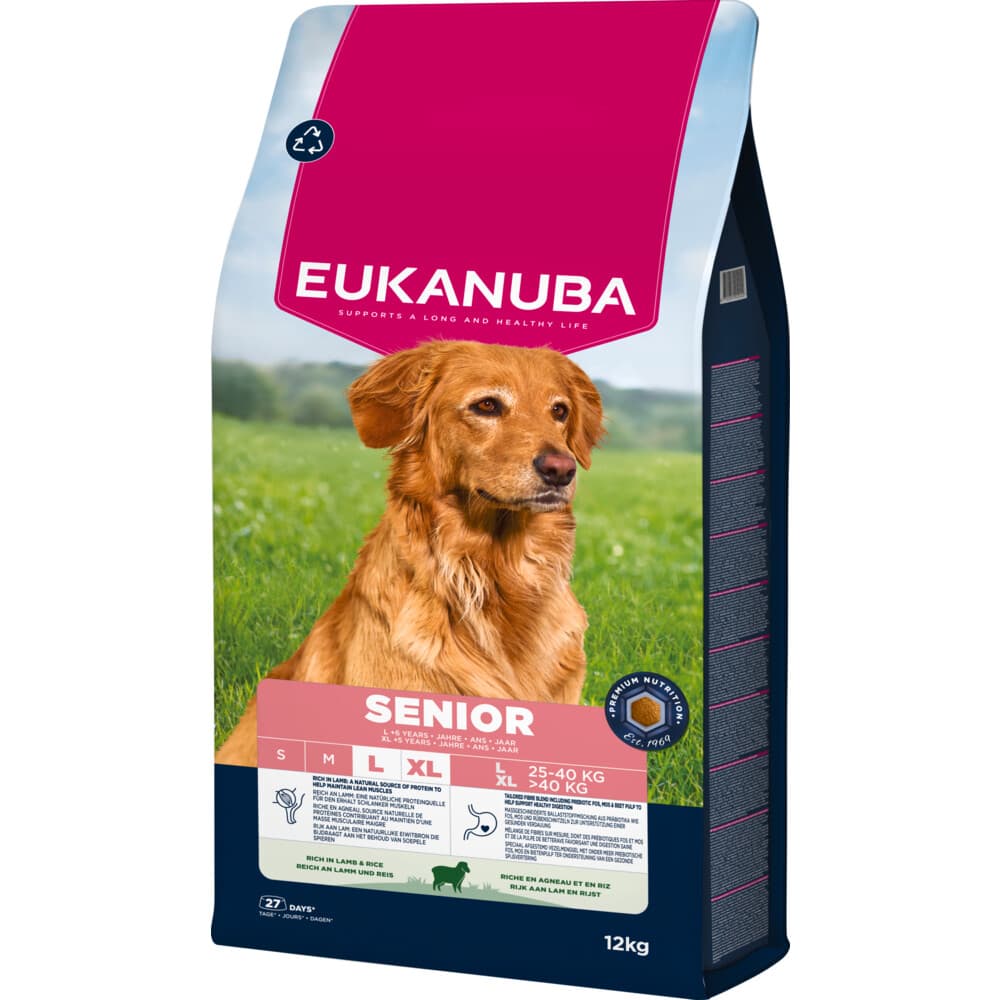 Eukanuba Life Care Dog Senior Large Hondenvoer Lamb&Rice 12 kg