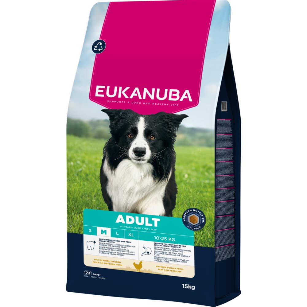 Eukanuba Life Care Dog Adult Medium Hondenvoer Chicken 15 kg