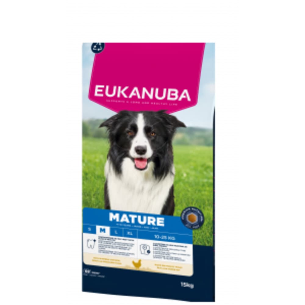 Eukanuba Life Care Dog Mature Medium Hondenvoer Chicken 15 kg